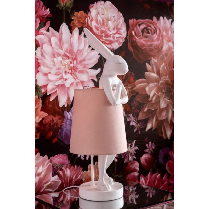 Table Lamp Animal Rabbit 68cm white and pink Kare Design