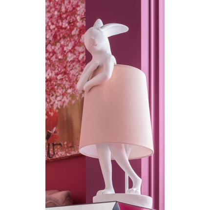 Table Lamp Animal Rabbit 68cm white and pink Kare Design