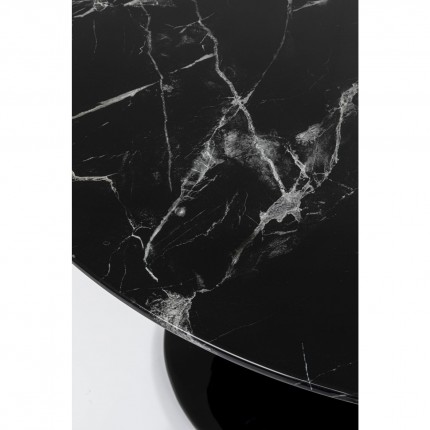 Table Solo Ø110cm marble black Kare Design