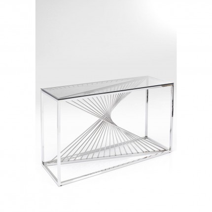 Console Laser 120x40cm silver Kare Design