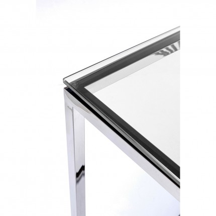 Console Laser 120x40cm silver Kare Design