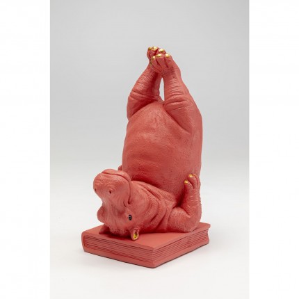 Bookend two pink hippopotamus (2/Set) Kare Design