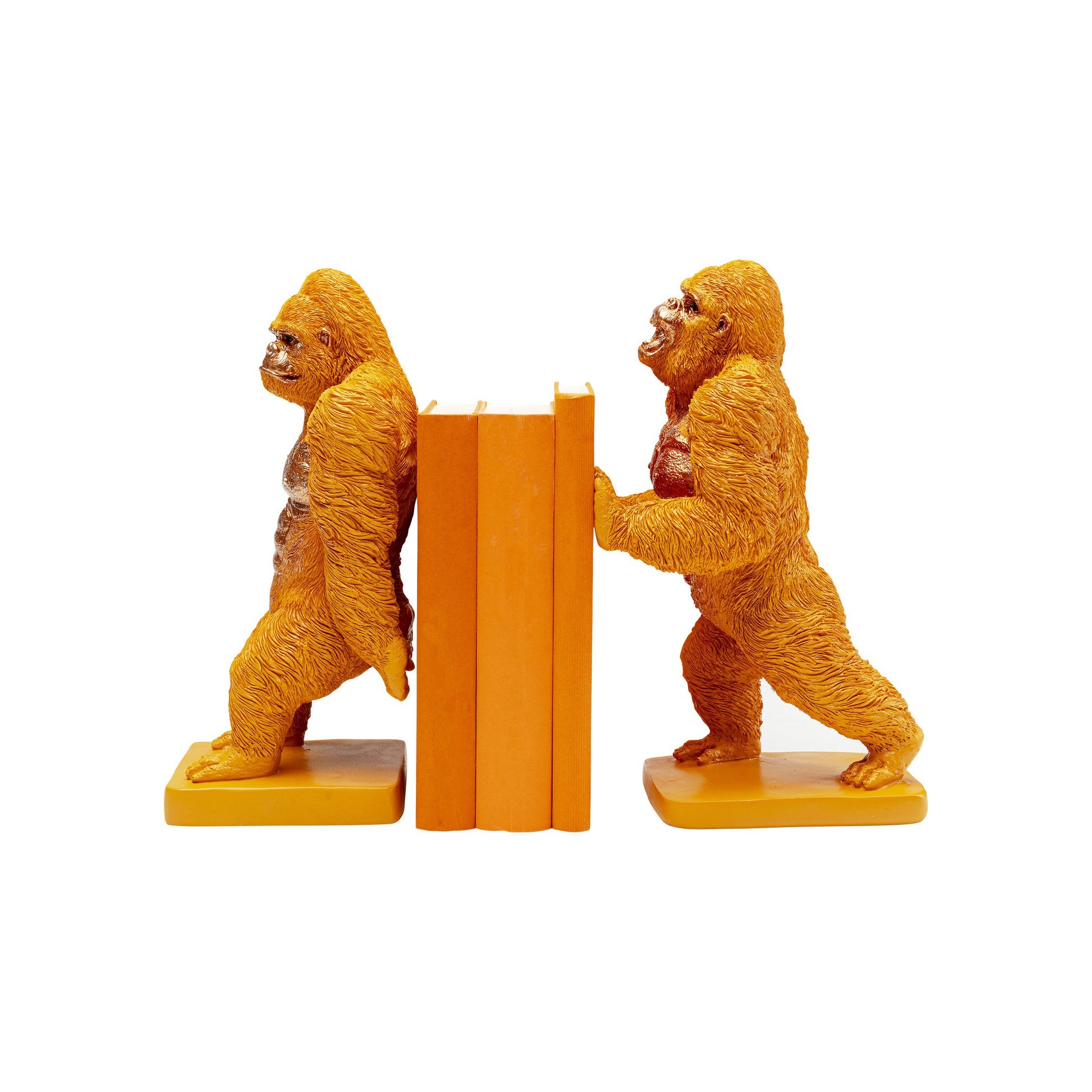 Serre-livres Gorilla orange (2/set)