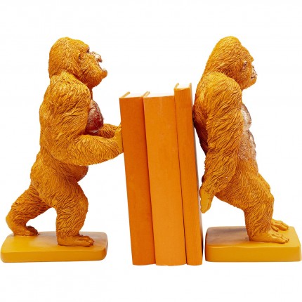 Bookend Gorilla Orange (2/Set) Kare Design