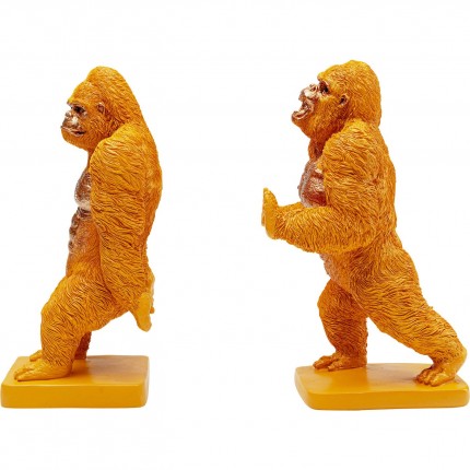 Bookend Gorilla Orange (2/Set) Kare Design