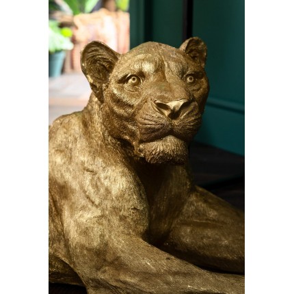 Deco lioness XL 113cm gold Kare Design