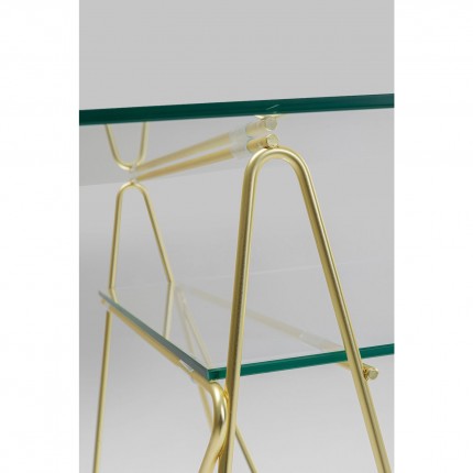 Desk Polar 135x65cm gold Kare Design