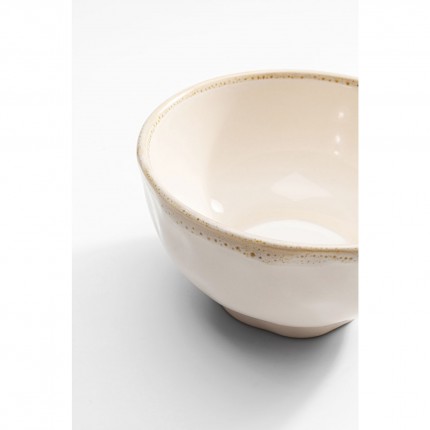 Bowl Organic White Ø15cm (4/Set) Kare Design