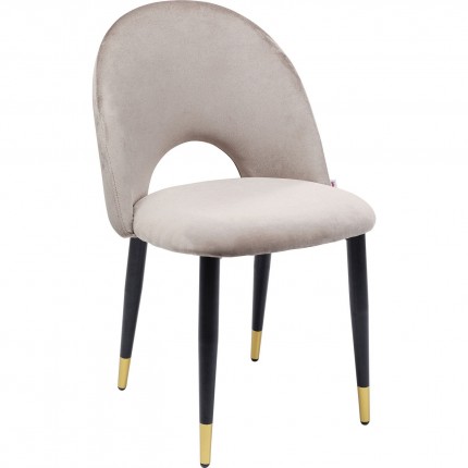 Chair Iris velvet beige Kare Design