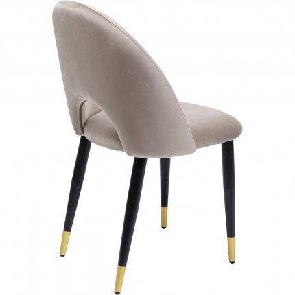 Chair Iris velvet beige Kare Design