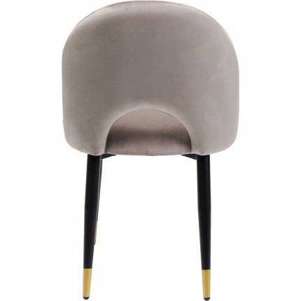 Chair Iris velvet beige Kare Design