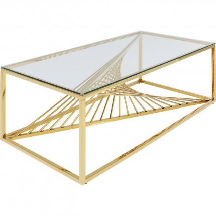 Coffee Table Laser Gold 120x60cm Kare Design