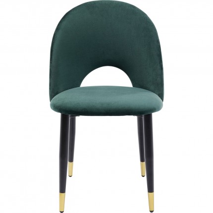 Chair Iris velvet green Kare Design