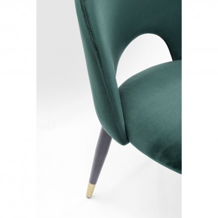 Chair Iris velvet green Kare Design