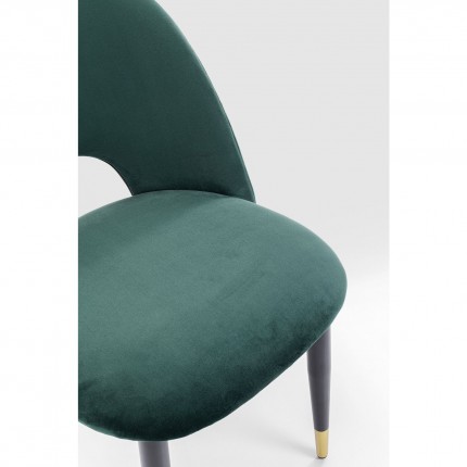 Chair Iris velvet green Kare Design