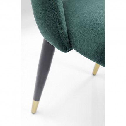 Chair Iris velvet green Kare Design