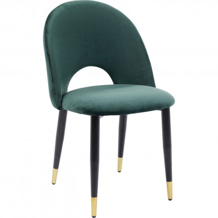 Chair Iris velvet green Kare Design