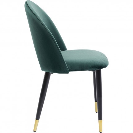 Chair Iris velvet green Kare Design