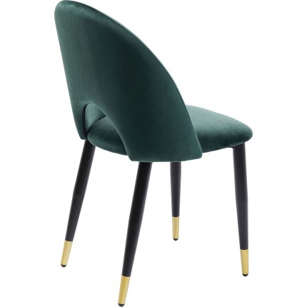 Chair Iris velvet green Kare Design