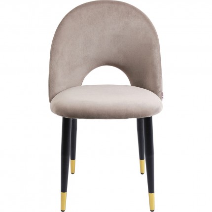 Chair Iris velvet taupe Kare Design