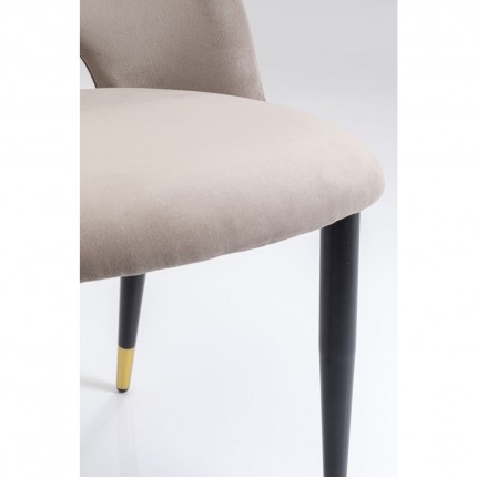 Chair Iris velvet taupe Kare Design