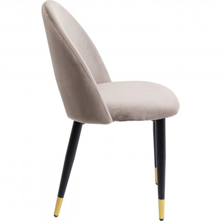 Chair Iris velvet taupe Kare Design