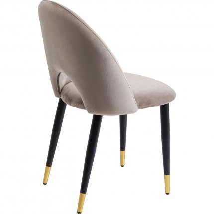 Chair Iris velvet taupe Kare Design