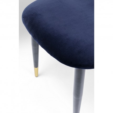 Chair Iris velvet blue Kare Design