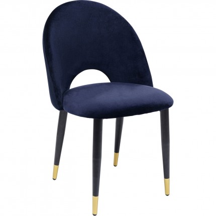 Chair Iris velvet blue Kare Design