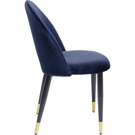 Chair Iris velvet blue Kare Design