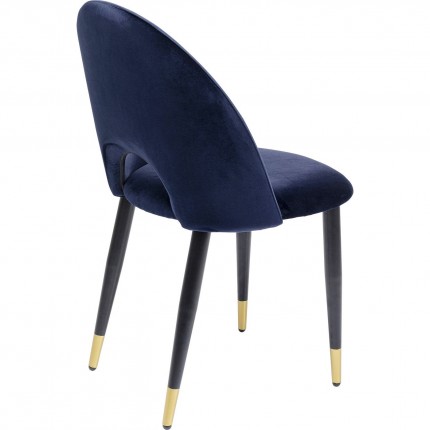 Chair Iris velvet blue Kare Design