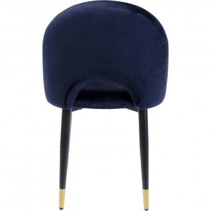 Chair Iris velvet blue Kare Design