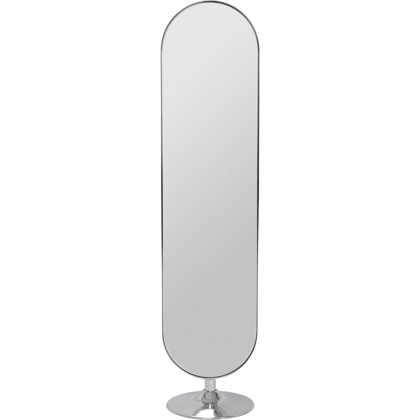 Kare Design Miroir sur pied Curve chrome 170x40cm