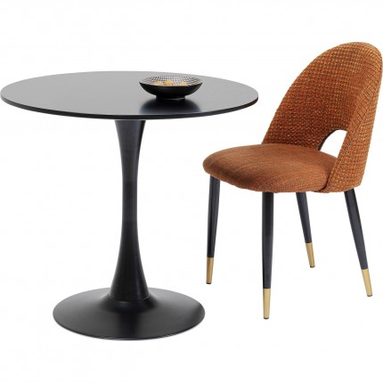 Table Schickeria 80cm noire Kare Design