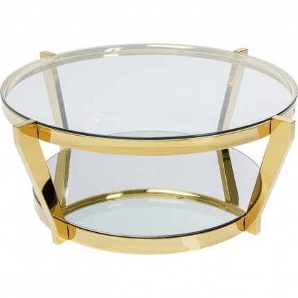 Coffee Table Monocolo Gold Ø90cm Kare Design