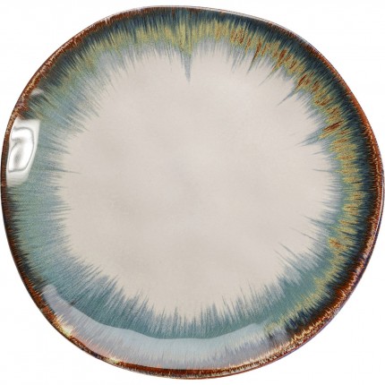 Plate Organic blue Ø20cm (4/set) Kare Design