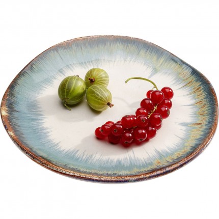 Plate Organic blue Ø20cm (4/set) Kare Design