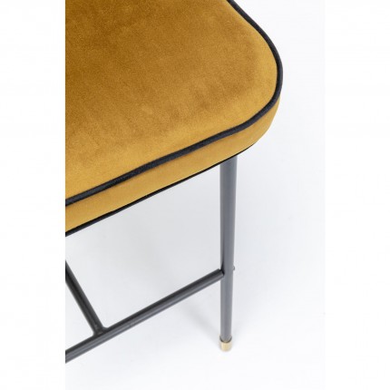 Bar Stool Irina ochre velvet Kare Design