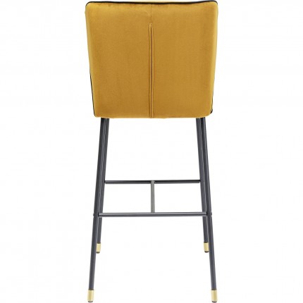 Bar Stool Irina ochre velvet Kare Design