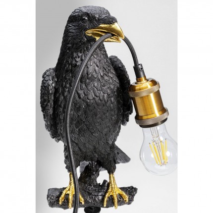 Lampe corbeau noir perché Kare Design