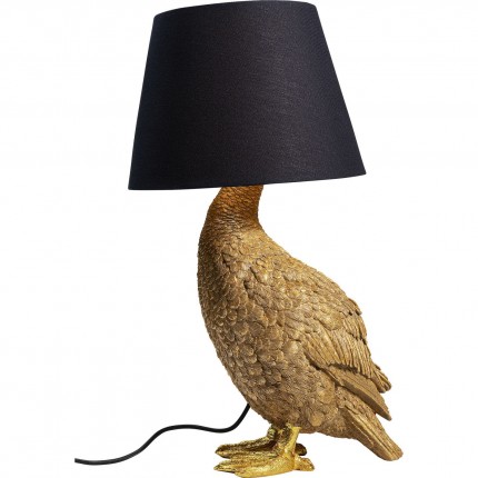 Table Lamp duck gold and black Kare Design