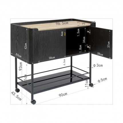 Bar Trolley Milano Kare Design