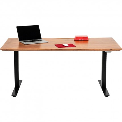 Desk Smart Symphony acacia black 180x90cm Kare Design