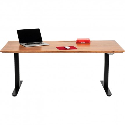 Desk Smart Symphony acacia black 200x100cm Kare Design