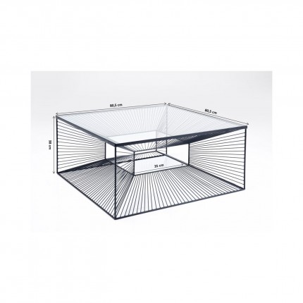 Coffee Table Dimension 80x80cm Kare Design