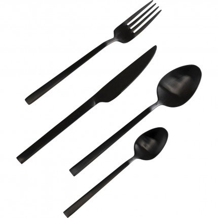 Cutlery Gloria Matt Black (16-part) Kare Design