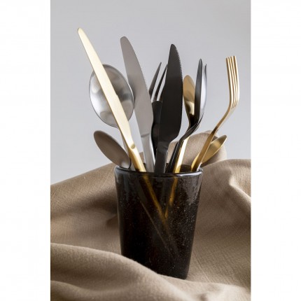 Cutlery Gloria Matt Black (16-part) Kare Design