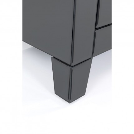 Nightstand Luxury Push 2 Drawers Grey Kare Design