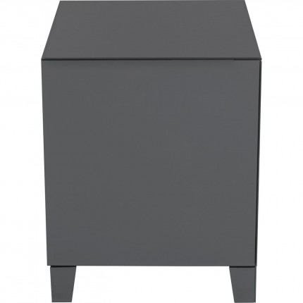 Nightstand Luxury Push 2 Drawers Grey Kare Design