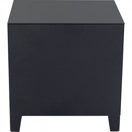 Nightstand Luxury Push 2 Drawers Grey Kare Design